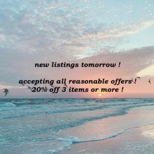 new listings tomorrow !!